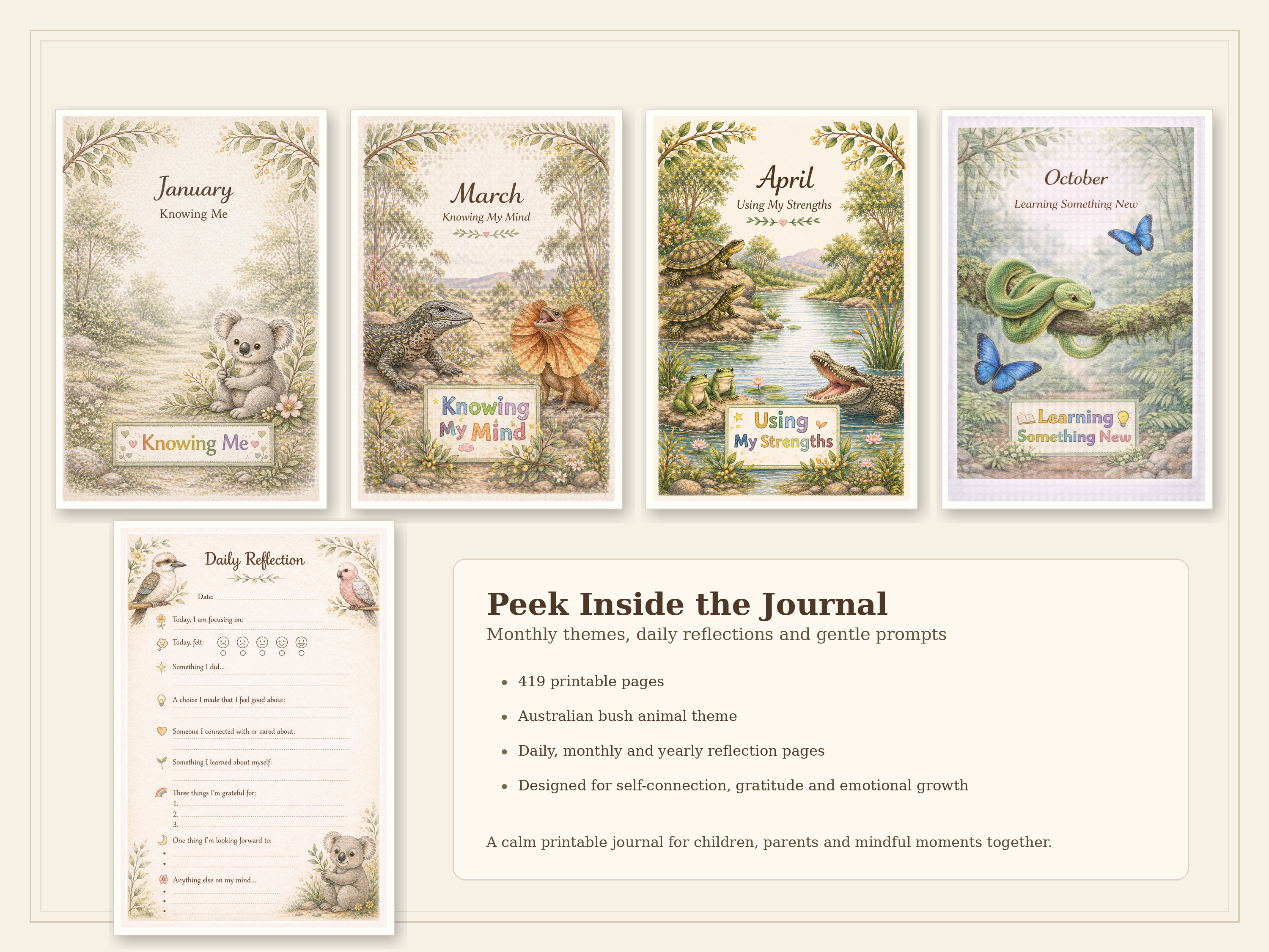 Self-Connection Journal for Kids